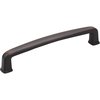 Jeffrey Alexander 128 mm Center-to-Center Brushed Oil Rubbed Bronze Square Milan 1 Cabinet Pull 1092-128DBAC
